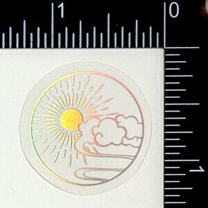 🌀10/$10🌀 Silver Celestial Holographic Translucent Waterproof Vinyl Sticker